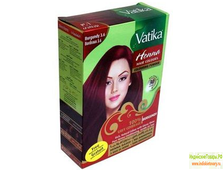 БОРДОВАЯ ХНА "ДАБУР ВАТИКА БУРГУНДИ" - натуральный краситель для волос ("Dabur Vatika" Henna Hair Colors-BURGUNDI) Упаковка 6 пакетиков по 10 грамм