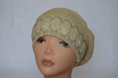 Вицио Италия вязаный летний берет для женщин фото