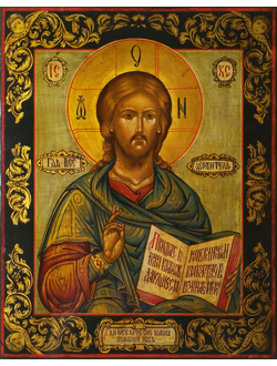 Господь Вседержитель. Спаситель. Рукописная икона