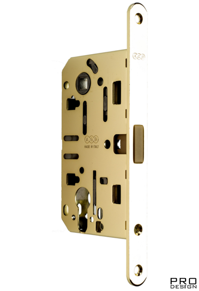 Магнитный замок AGB Mediana Polaris CL под цилиндр, золото