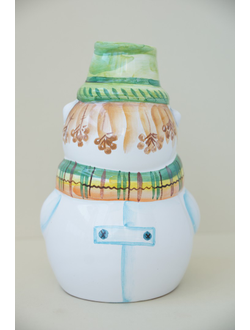 Снеговик с пуговкой