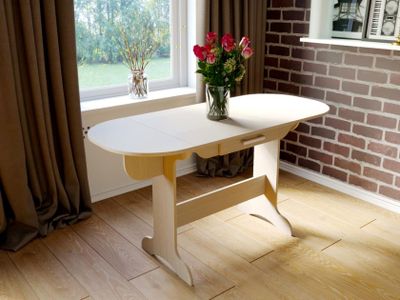 Стол обеденный Дакота Дуб молочный (Бонмебель)