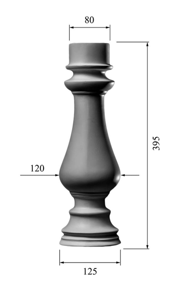 размеры Балясина BL-015