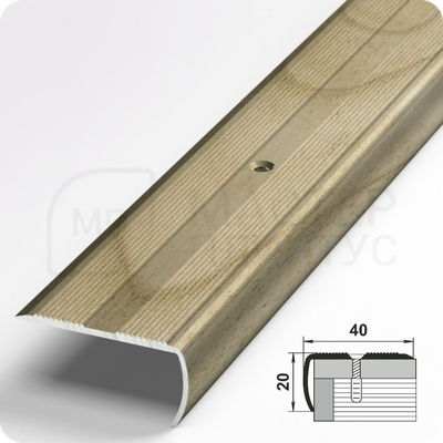 Порог угловой Лука ПУ 06.2700.R188 Дуб шато