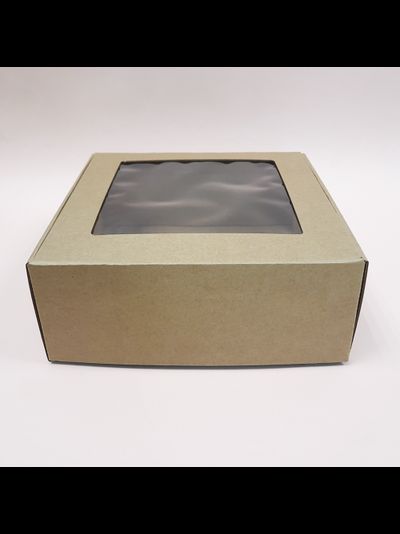 Короб 200*200*80мм (FEFCO 0427, пластиковое окно ПЭТ)