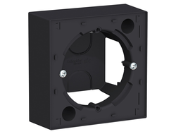 Коробка наружнего монтажа 1 пост, карбон, серия Atlas Design