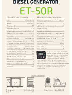 Дизельная электростанция 50 кВт Ricardo в кожухе