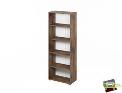 Стеллаж высокий L-67 Таксония шоколадная 712*356*1916 мм (Ш*Г*В)