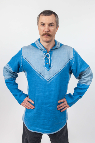 Рубаха с капюшоном "Витязъ" с Алатырем