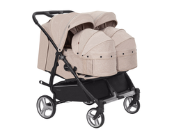 Коляска 2в1 для двойни Carrello Connect CRL-5502/1 Cotton Beige