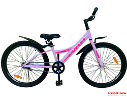 Велосипед 24" VARMA Denali 400C 1ск  (бледно розовый)(Сделано в России)