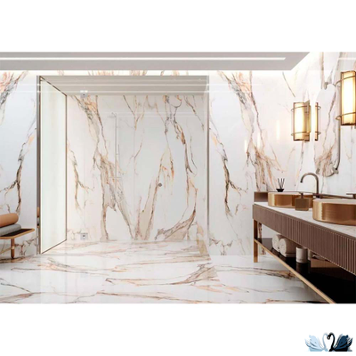 Керамогранит Zerde Tile Calacatta brown 80х80 см глянцевый