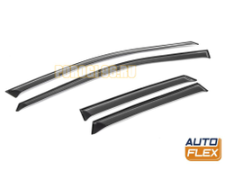 Дефлекторы окон AutoFlex, акрил для Renault Kaptur 2016-