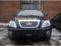 Защита радиатора Chery Tiggo (Tagaz Tingo) 2006-2012 black