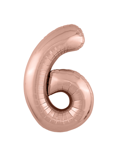 Фольгированный шар Цифра розовое золото