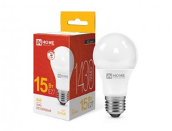Лампа светодиодная ASD/inHome VC ЛОН A60 E27 15W(1350lm) 3000К 2K 110x60 (без пульсации) 0266