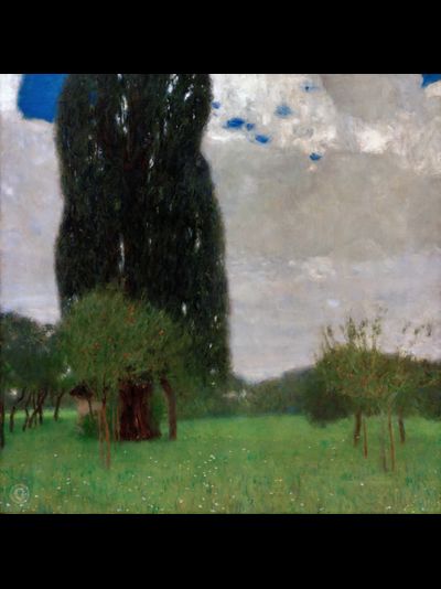 Купить греющую картину с фото репродукции Густава Климта Большой тополь I