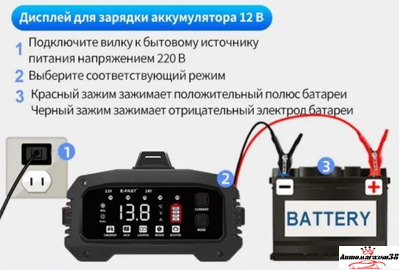Интеллектуальное зарядное устройство для аккумуляторов автомобиля. Аренда.