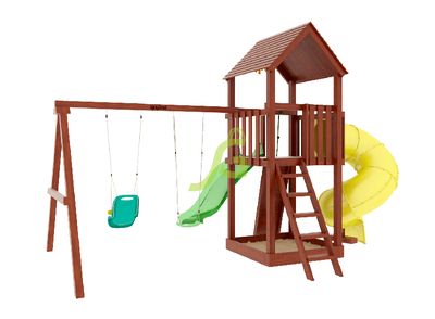 Детская площадка IgraGrad Панда Фани с винтовой трубой