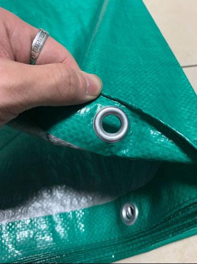 Тент Тарпаулин от дождя и солнца 4х6 м, 120 г/м2, шаг люверсов 0,5 м