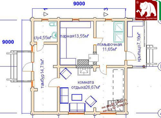 Проект 1-04, 162 кв.м., 9*9