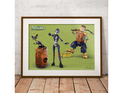 Плакат горизонтальный Робики №8