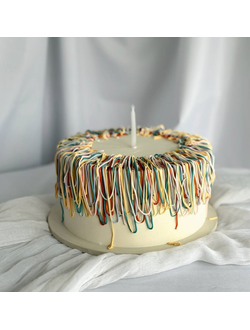 Торт с серпантином