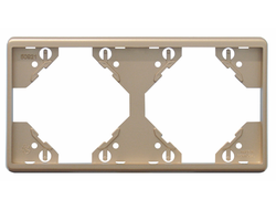 Efapel 50921 TPL, Рамка Apolo 5000, 2 поста горизонтальная, платина