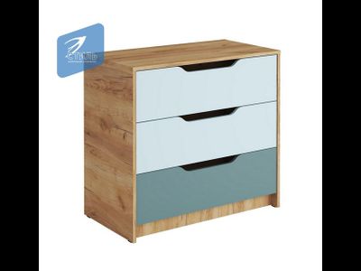 Комод КМ-001 РИЧ Мята/Сумеречный голубой (Стиль)