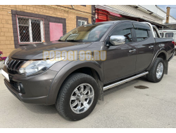 Защита штатного порога d76 для Mitsubishi L200 (2015-2019)