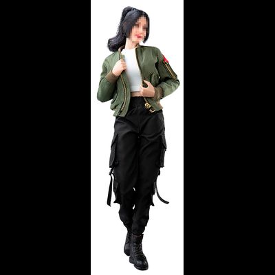 Женский комплект с курткой (оливковая) - 1/6 Fashion Jacket Set (VCL-1007B) - VERYCOOL