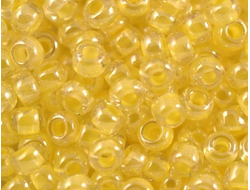БИСЕР PRECIOSA 10/0 - 50г - 38182 ПРОЗРАЧНЫЙ БЛЕСТЯЩИЙ С ЖЁЛТОЙ ЛИНИЕЙ ВНУТРИ