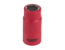 Головка торцевая диэлектрическая шестигранная 3/8", 12 мм KING TONY 3335VE12M