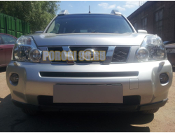 Защита радиатора Nissan X-Trail T31 2007-2011 black низ