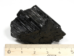 Турмалин чёрный шерл, кристалл /фрагмент кристалла, Бразилия (40*33*26 мм, 46 г) №29754