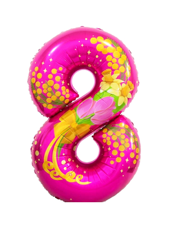 Шар 102 см "8 Марта" Мимоза