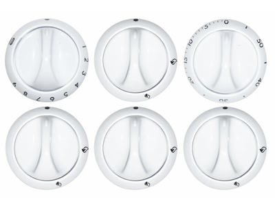 Набор ручек для плиты GEFEST 1100, 3100 (белые) 6 шт.