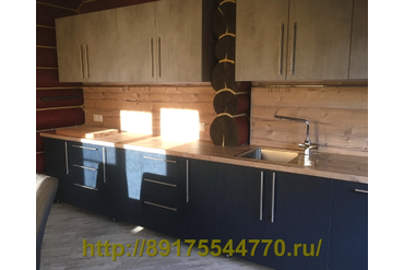 016 Кухня прямая.
Столешница «Пихта Брамберг» H1487 ST22, Egger.
Фасады верх: ЛДСП Egger, Бетон Чикаго светло-серый F186 ST9.
Фасады низ: Плита TSS CLEAF.
