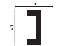 Молдинг из дюрополимера Decor Dizayn DD618, 2 метра