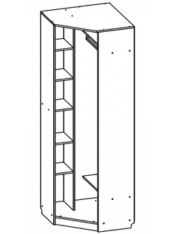 Шкаф угловой
