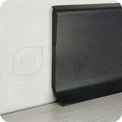 Напольный плинтус из Вспененного ПВХ HSL Dollken высота 80мм, длина 2,5м, толщина 5мм. цвет черный