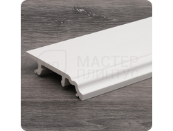 Плинтус с кабель-каналом Comfort Retro 80х16х2200 мм. Белый