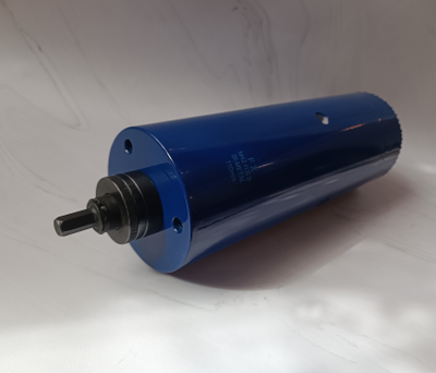 Коронка биметаллическая диаметр 110 мм глубина 300 мм  + держатель с креплением шестигранник 13 мм для дрели