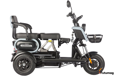 Электротрицикл Wanshida UN MOTO 60V 650Вт синий