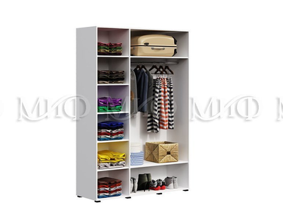 НЭНСИ New Шкаф 3-дв. (1500*2200*524мм), белый глянец