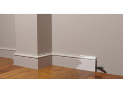 Напольный плинтус Decor-Dizayn DD005, для покраски, влагостойкий, ударопрочный, 2 метра