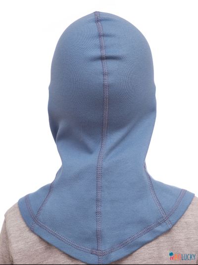 Шапка-шлем 23301-02 95%хлопок 5%лайкра, серо-голубой 46-48