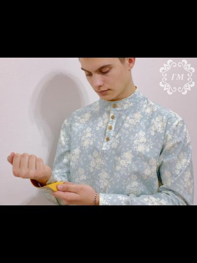 Рубаха "Боярская" Изумруд