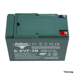 Тяговый аккумулятор RuTrike 6-EVF-38 (12V38A/H C3)