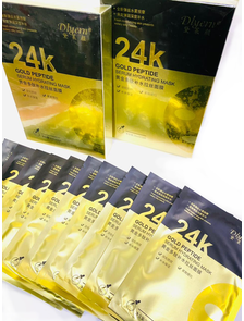 Тканевая маска для лица Dlyern 24K Gold Peptide Serum Hudrating Mask (10 штук в упаковке) оптом